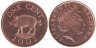  Бермудские острова. 1 цент 2002 год. Дикий кабан. 