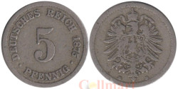 Германская империя. 5 пфеннигов 1875 год. (B)