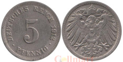 Германская империя. 5 пфеннигов 1912 год. (D)