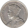  Новая Зеландия. 1/2 кроны 1934 год. Король Георг V. 