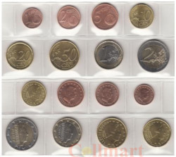 Люксембург. Набор монет евро 2024 год. (8 штук)