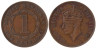  Британский Гондурас. 1 цент 1951 год. Георг VI. 