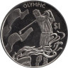  Британские Виргинские острова. 1 доллар 2016 год. Гольф - XXXI летние Олимпийские Игры, Рио-де-Жанейро 2016. 