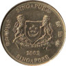  Сингапур. 5 центов 2003 год. Монстера деликатесная. 