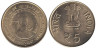  Индия. 5 рупий 2007 год. 150 лет движению Кука. (♦ - Мумбаи) 