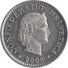  Швейцария. 10 раппенов 2008 год. 