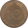  ФРГ. 10 пфеннигов 1978 год. (F) 