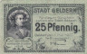 Бона. Германия. Гельдерн 25 пфеннигов 1920 год. Нотгельд. (VF) 