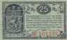  Бона. Германия. Гельдерн 25 пфеннигов 1920 год. Нотгельд. (VF) 