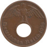  Германия - Третий рейх. 1 рейхспфенниг 1938 год. (A) 