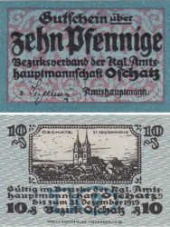 Бона. Германия. Ошац 10 пфеннигов 1919 год. Нотгельд. (XF)