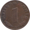  Германия - Третий рейх. 1 рейхспфенниг 1939 год. (B) 