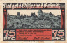  Бона. Германия. Грёмиц 75 пфеннигов 1921 год. Нотгельд. (VF) 