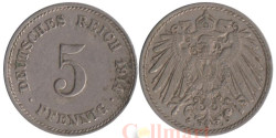 Германская империя. 5 пфеннигов 1914 год. (J)