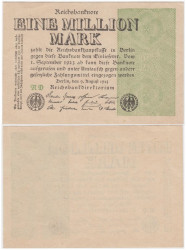 Бона. Германия (Веймарская республика) 1.000.000 марок 1923 год. P-102a (VF+)
