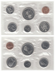 Канада. Набор монет 1974 год. Официальный годовой набор. (6 штук)