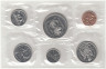  Канада. Набор монет 1974 год. Официальный годовой набор. (6 штук) 