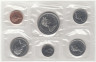  Канада. Набор монет 1974 год. Официальный годовой набор. (6 штук) 