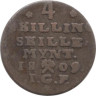  Норвегия. 4 скиллинга 1809 год. Король Фредерик VI. 