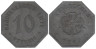  Германия. Липпе. 10 пфеннигов 1917 год. Нотгельд. 
