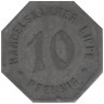  Германия. Липпе. 10 пфеннигов 1917 год. Нотгельд. 