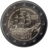  Эстония. 2 евро 2020 год. 200 лет открытию Антарктиды - Корабль Ф.Ф. Беллинсгаузена. 