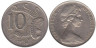  Австралия. 10 центов 1967 год. Большой лирохвост. 