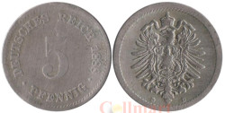 Германская империя. 5 пфеннигов 1888 год. (D)
