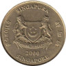  Сингапур. 5 центов 2000 год. Монстера деликатесная. 