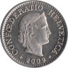  Швейцария. 10 раппенов 2009 год. 