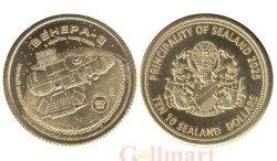 Памятный жетон. Силенд. 10 долларов 2025 год. История Российской космонавтики - Венера 3.