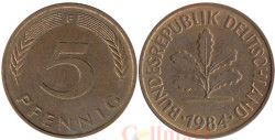ФРГ. 5 пфеннигов 1984 год. (F)