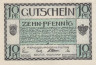  Бона. Германия. Рендсбург 10 пфеннигов 1918 год. Нотгельд. (XF) 