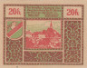  Бона. Австрия. Ноймаркт-ам-Валлерзе 20 геллеров 1920 год. Нотгельд. (XF) 
