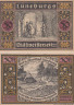  Бона. Германия. Люнебург 50 пфеннигов 1921 год (вариант 3). Нотгельд. (XF) 