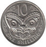  Новая Зеландия. 10 центов 1968 год. Маска Маори. 