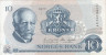  Бона. Норвегия 10 крон 1977 год. Фритьоф Нансен. (VF+) 