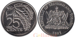 Тринидад и Тобаго. 25 центов 2007 год. Чакония.