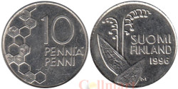 Финляндия. 10 пенни 1996 год. Ландыш.