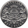  Латвия. 1 лат 2004 год. Гриб. 