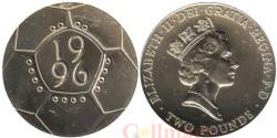 Великобритания. 2 фунта 1996 год. Чемпионат Европы по футболу 1996.