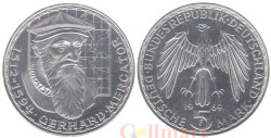 Германия (ФРГ). 5 марок 1969 год. 375 лет со дня смерти Герхарда Меркатора. (F)