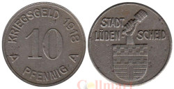 Германия. Люденшайд. 10 пфеннигов 1918 год. Нотгельд.