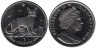  Остров Мэн. 1 крона 2010 год. Кошки - Абиссинская кошка. 