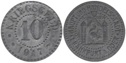 Германия. Франкфурт-на-Одере. 10 пфеннигов 1917 год. Нотгельд.