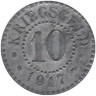  Германия. Франкфурт-на-Одере. 10 пфеннигов 1917 год. Нотгельд. 