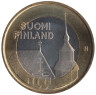  Финляндия. 5 евро 2013 год. Исторические регионы Финляндии. Строения - Тавастия. 
