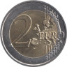 Франция. 2 евро 2009 год. 10 лет монетарной политики ЕС (EMU) и введения евро. 