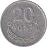  Польша. 20 грошей 1967 год. Герб. 