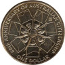  Австралия. 1 доллар 2009 год. 60 лет Австралийскому гражданству. (В - Брисбен) 
